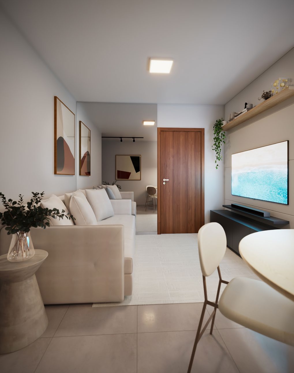 Apartamento decorado - sala de estar