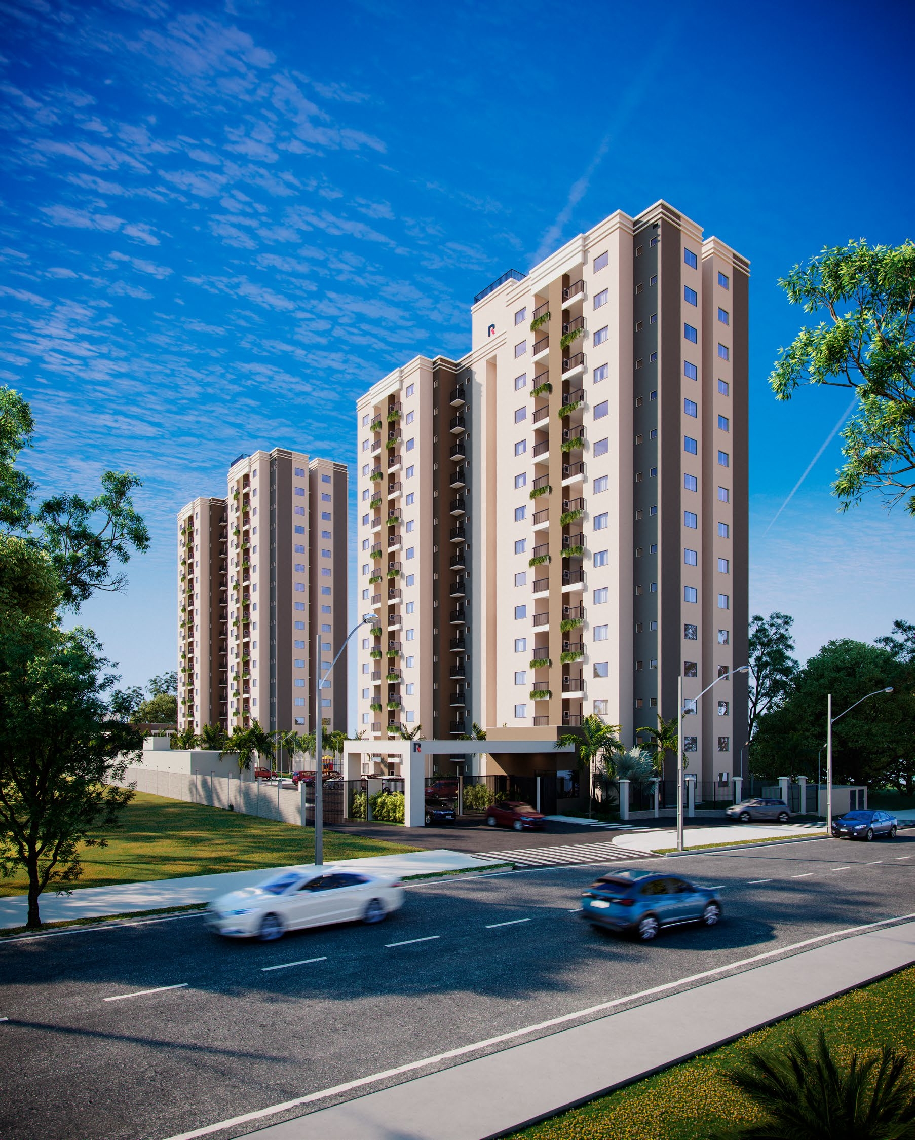 Detalhe da fachada do Varandas da Mata - Edição 7